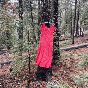 Vintage Pink Crochet Dress